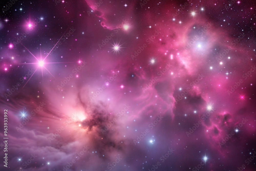 Stunning nebula in outer space with glowing stars and cosmic wonders in deep universe Stunning nebula in outer space with glowing stars and cosmic wonders in deep universe