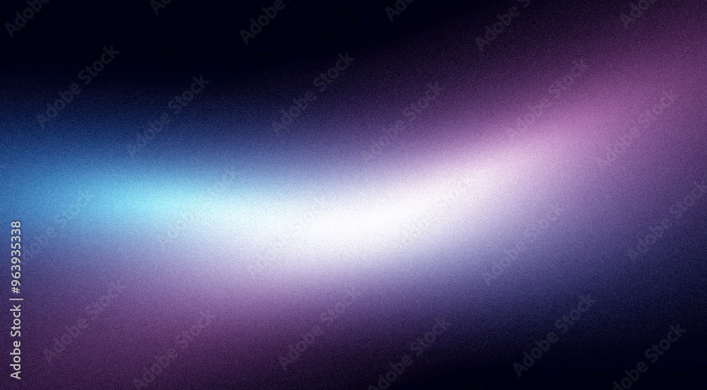 Fototapeta premium Abstract dark glowing neon blue purple orange grainy gradient texture background web poster and web banner. Glowing noise texture gradient effect web banner or poster. Neon texture grainy gradient.