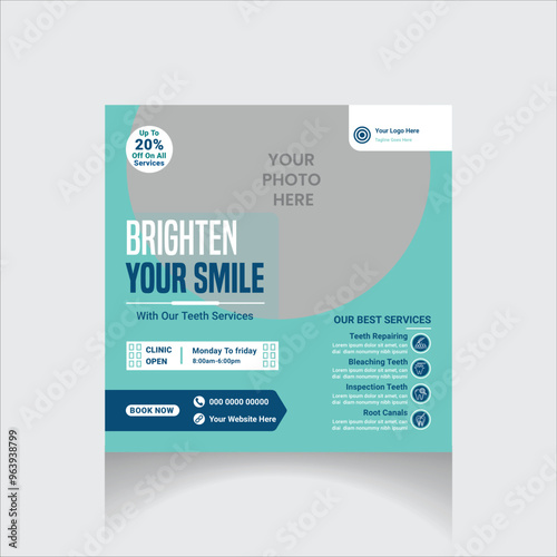 professional dental social media post