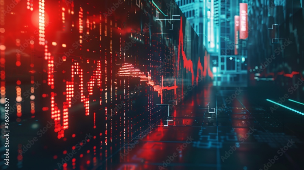 Fototapeta premium market stocks background concept 