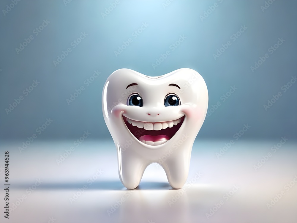 3d tooth character smile 3d tooth character smile