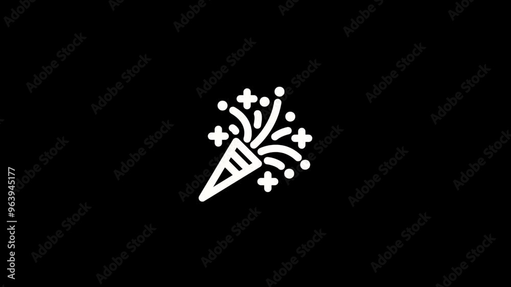 Happy birthday icon set. Line icons collection on white. Firework, firecracker, gift. Celebration concept. Happy birthday icon set. Line icons collection on white. Firework, firecracker, gift. Celebration concept.