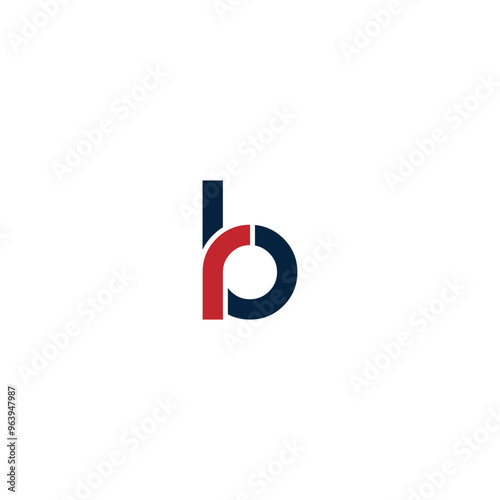 BR or RB awesome letter logo design. Abstract design with different colors illustration. Icon or monogram design.