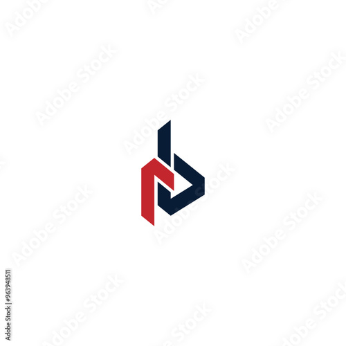 Free Download BR or RB awesome letter logo design. Abstract design with different colors illustration. Icon or monogram design. - GFXLoad