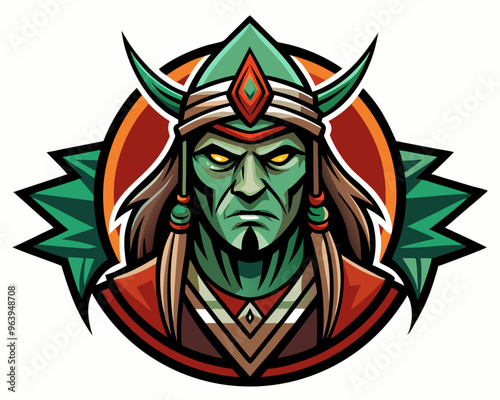 logo shaman gaming mascot