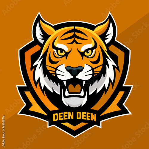 tigers den gaming mascot logo
