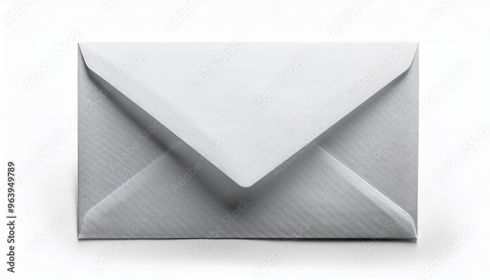 White Envelope Isolated on White Background. White Envelope Isolated on White Background.