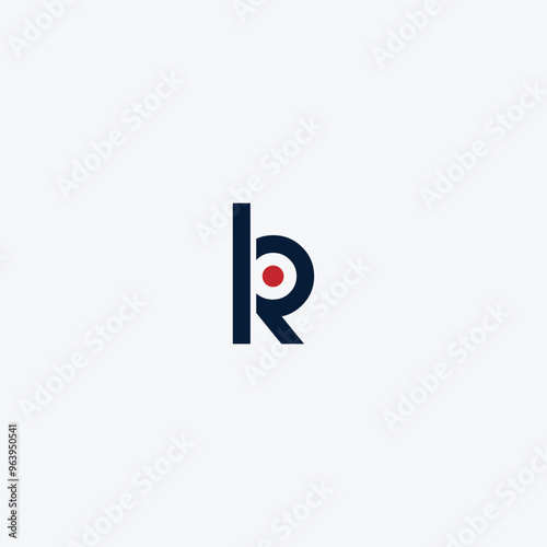 BR or RB awesome letter logo design. Abstract design with different colors illustration. Icon or monogram design.