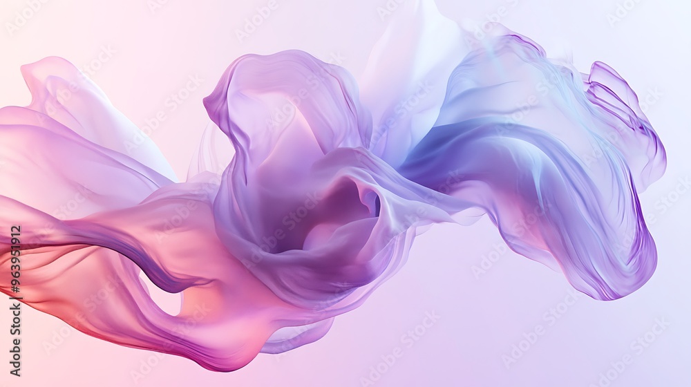 Abstract Swirling Pink and Purple Fabric Abstract Swirling Pink and Purple Fabric