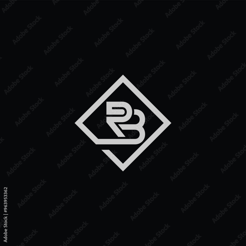 BR or RB awesome letter logo design. Abstract design with different colors illustration. Icon or monogram design. BR or RB awesome letter logo design. Abstract design with different colors illustration. Icon or monogram design.
