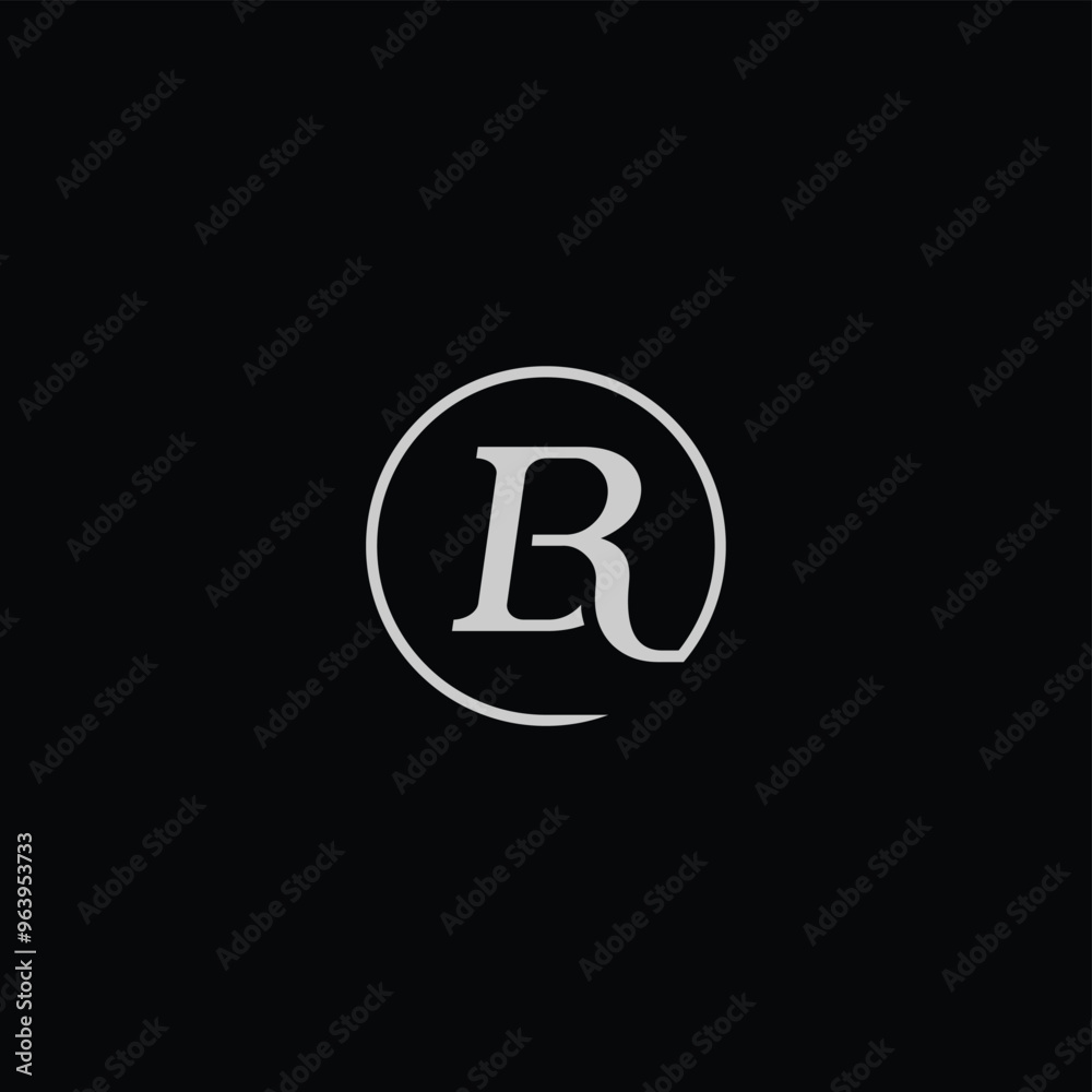BR or RB awesome letter logo design. Abstract design with different colors illustration. Icon or monogram design. BR or RB awesome letter logo design. Abstract design with different colors illustration. Icon or monogram design.