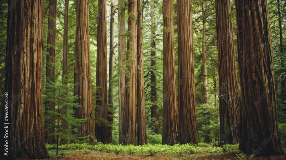 Obraz premium Redwood Forest Serenity