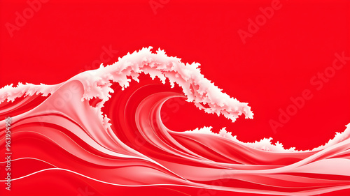Crimson Tide Abstract Background