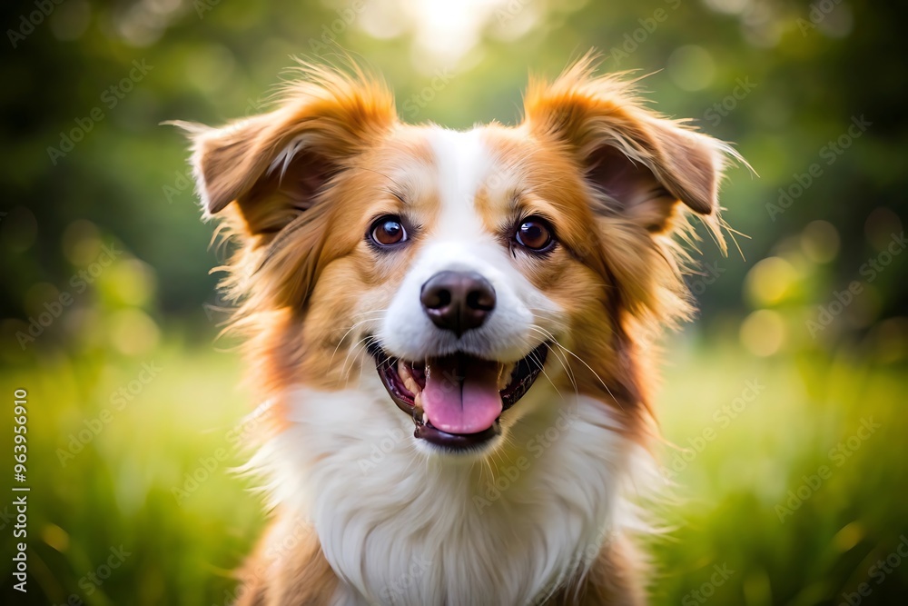 Happy Dog Portrait in Nature. Happy Dog Portrait in Nature.