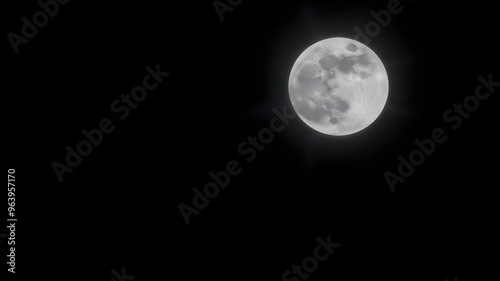 full moon in the night sky