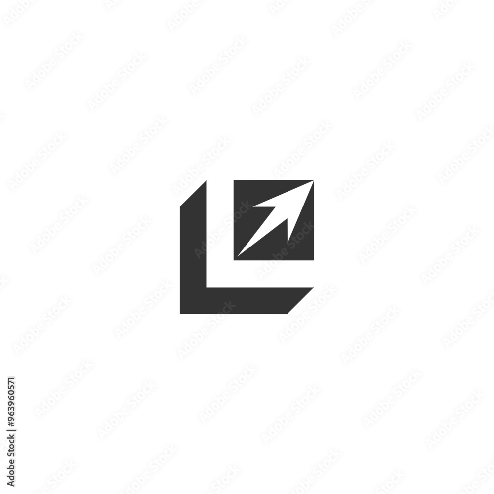 Creative letter l with square arrow logo for app, brad, business, design, icon, idea, identity, initial, illustration, logo, vector, letter, l, box, arrow, square, creative, marketing, finance, label Creative letter l with square arrow logo for app, brad, business, design, icon, idea, identity, initial, illustration, logo, vector, letter, l, box, arrow, square, creative, marketing, finance, label