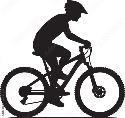 Cycle silhouette vector illustration isolated on a white background