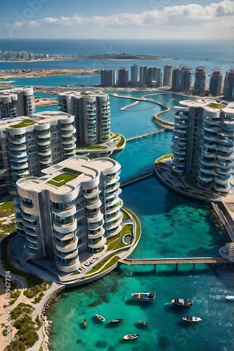 view of the port country_ Generated by Ai