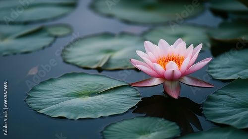 Pond's pink flower