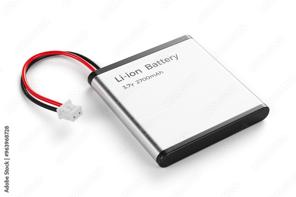 Lithium ion battery pack - li-ion battery isolated, opacity background Lithium ion battery pack - li-ion battery isolated, opacity background