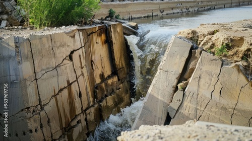 Broken Concrete Dam