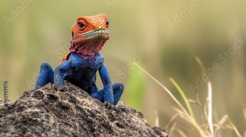 Red-headed agama
