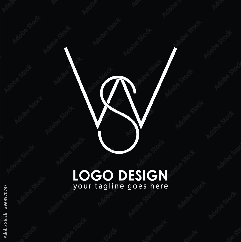 WS SW Logo Design, Creative Minimal Letter SW WS Monogram WS SW Logo Design, Creative Minimal Letter SW WS Monogram