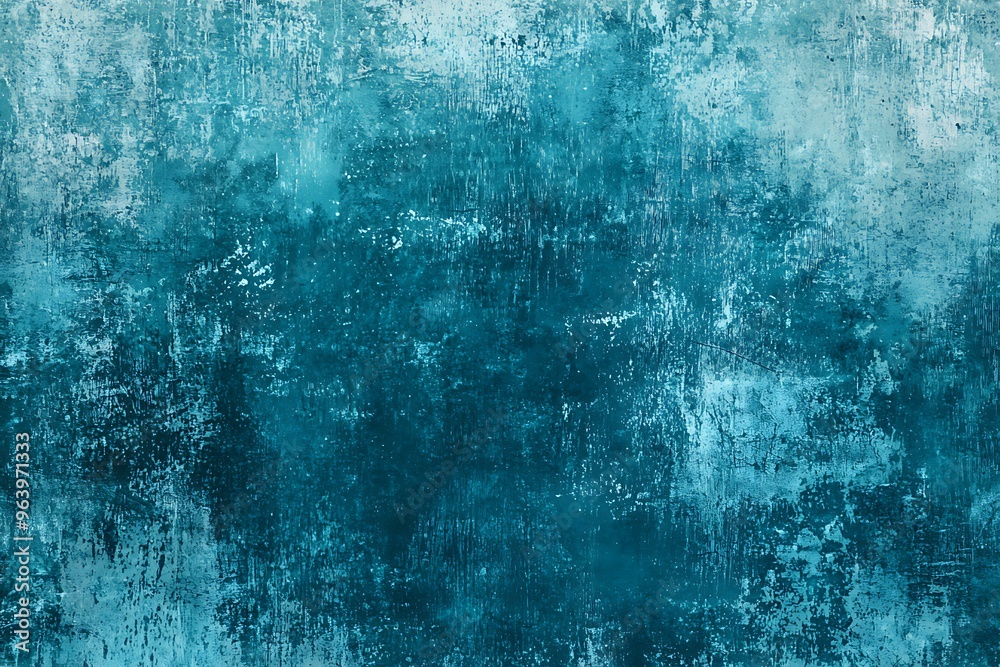 Obraz premium Abstract Turquoise Texture: A Deep Dive into Color and Pattern