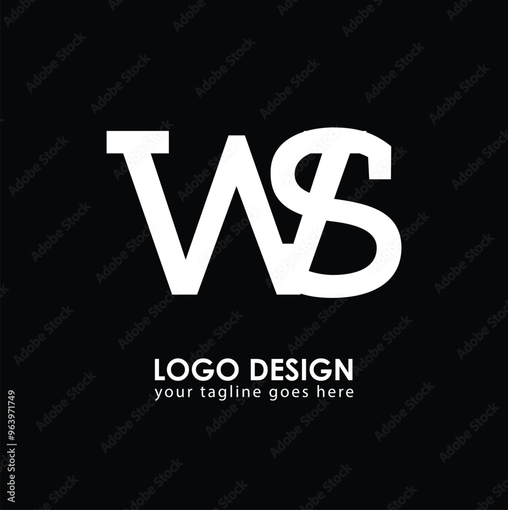 WS WS Logo Design, Creative Minimal Letter WS WS Monogram WS WS Logo Design, Creative Minimal Letter WS WS Monogram