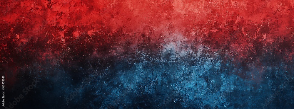 Obraz premium Vibrant Textured Background: Red and Blue Gradient with Abstract Patterns