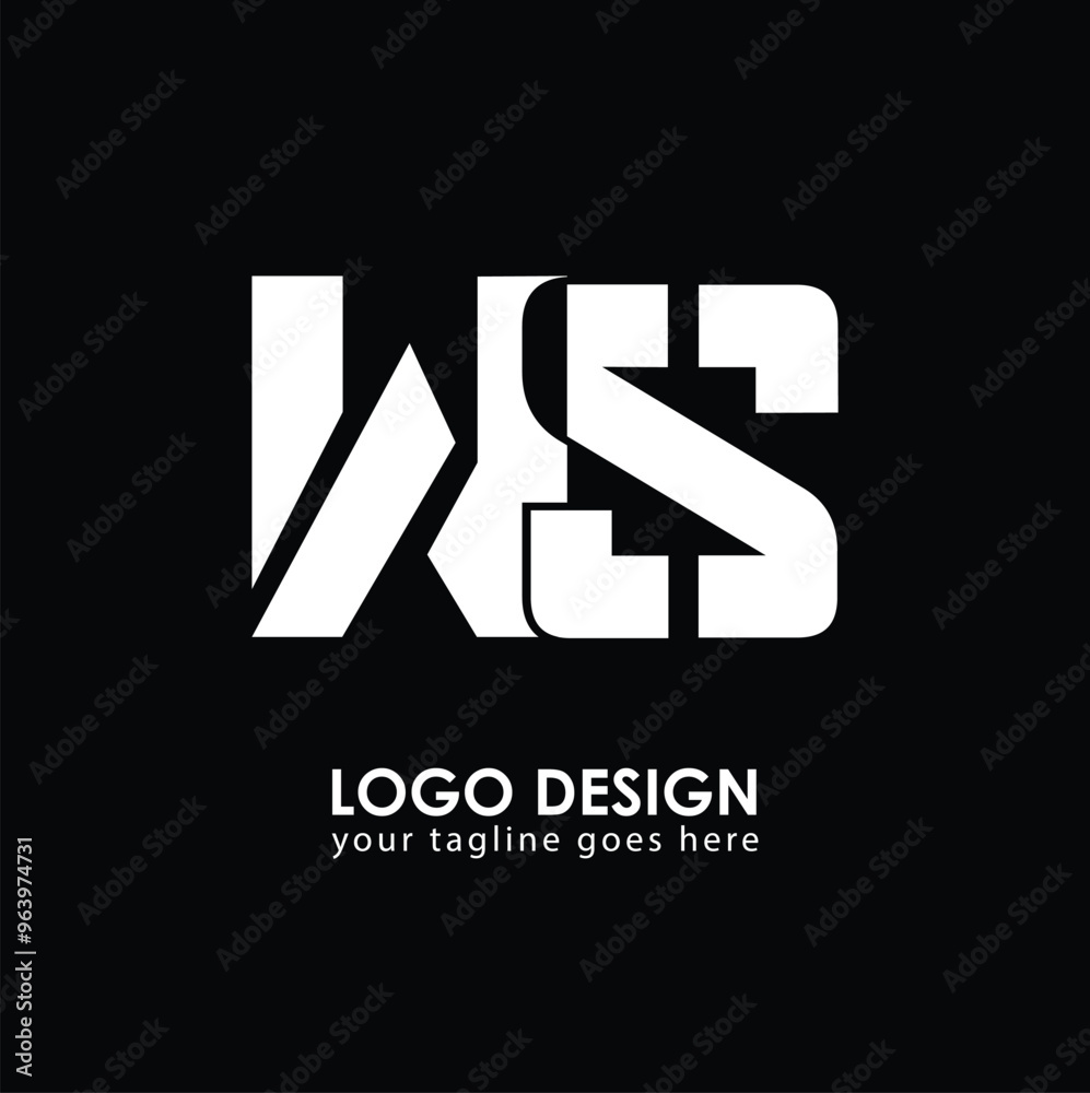 WS WS Logo Design, Creative Minimal Letter WS WS Monogram WS WS Logo Design, Creative Minimal Letter WS WS Monogram