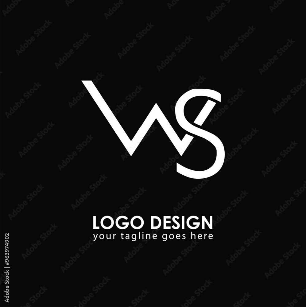 WS WS Logo Design, Creative Minimal Letter WS WS Monogram WS WS Logo Design, Creative Minimal Letter WS WS Monogram