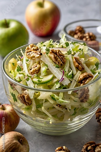 salad with avocado and apple_ Generated by Ai