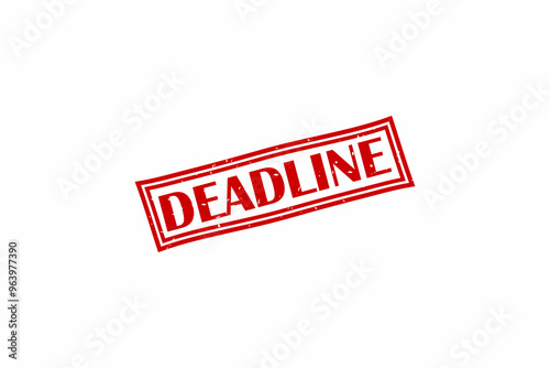 Deadline red stamp