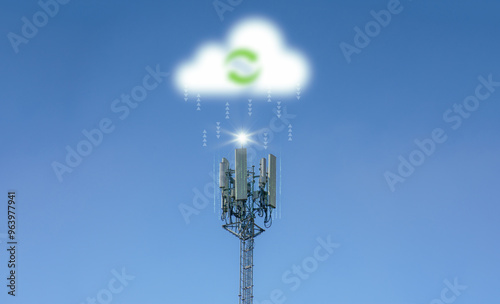 Connecting, communicating, and exchanging with global network cloud data internet technology. Using wireless data with high-speed technology for economic, scientific, and financial development.