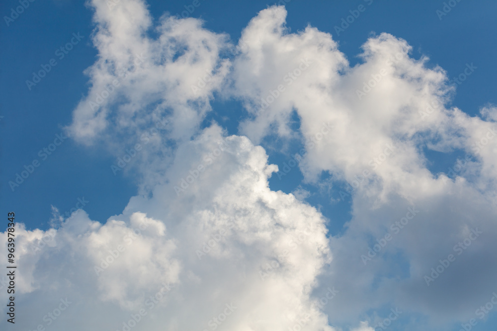 Clouds on the blue sky as a background Clouds on the blue sky as a background