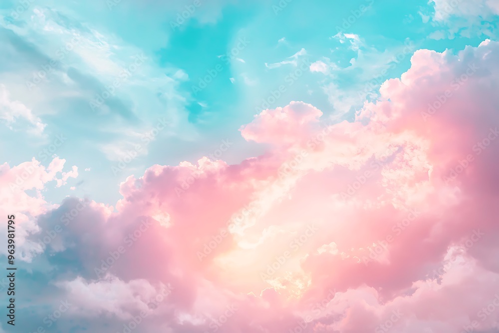 Dreamy Skies: A Serene Palette of Pink and Blue Clouds Dreamy Skies: A Serene Palette of Pink and Blue Clouds