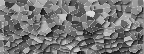 Seamless pattern mosaic marble pattern texture with seamless shapes. dark and light gray. colorful polygonal design pattern, which consist of triangles. glass background.