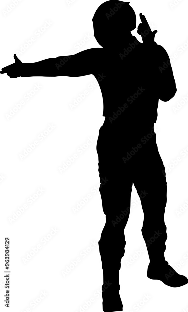 Realistic silhouette of a man in a motorcyclist helmet on the isolated background. Male biker silhouette. Realistic silhouette of a man in a motorcyclist helmet on the isolated background. Male biker silhouette.