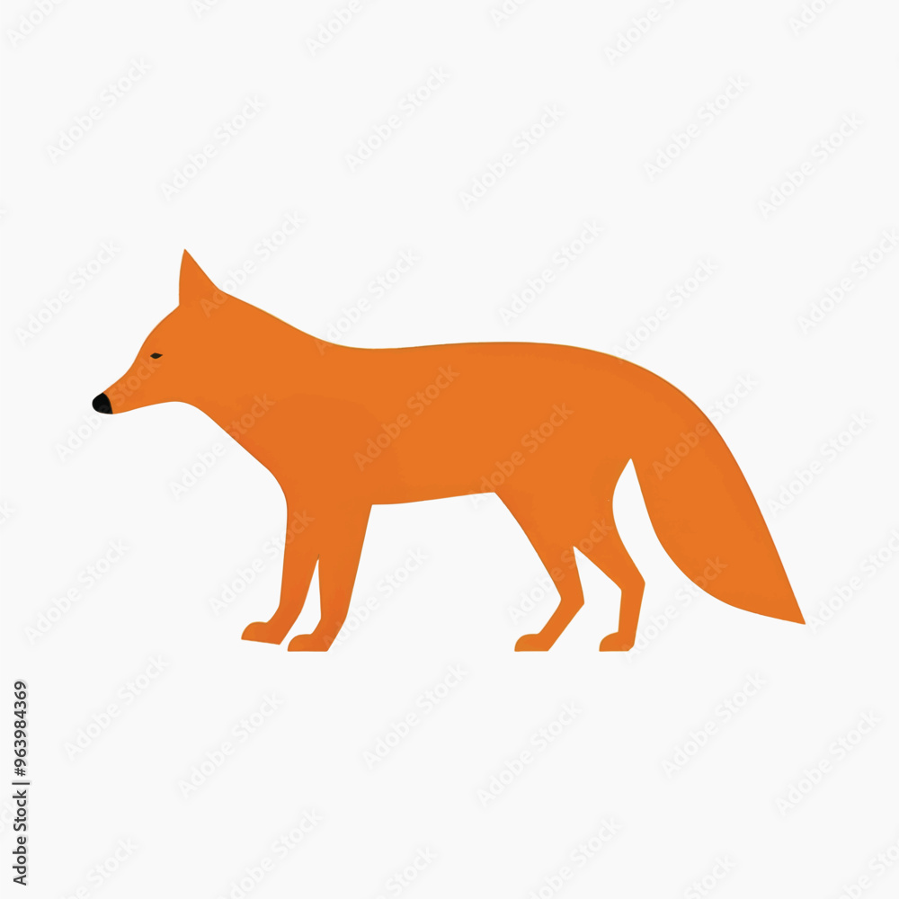 Obraz premium rawpixeloffice15_illustration_of_fox__japanese_minimalism_20th__9d56be8f-2ac5-4732-94de-5b69b7c4dfd1-p