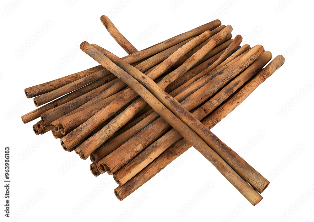 Fresh cinnamon sticks. Isolated on a transparent background Fresh cinnamon sticks. Isolated on a transparent background