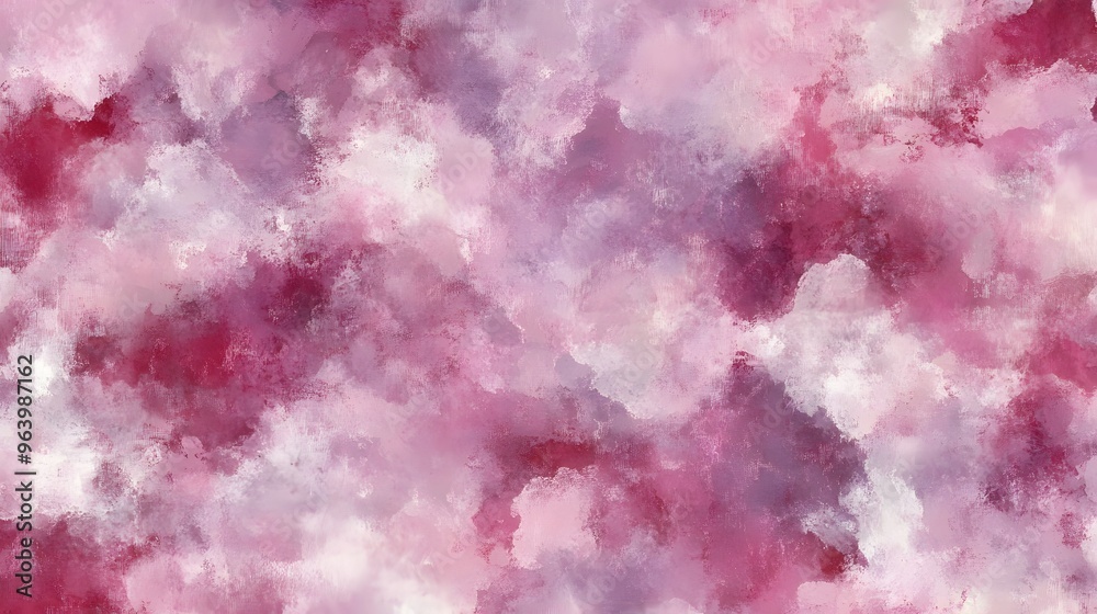 Fototapeta premium Pink and White Watercolor Abstract Background Texture