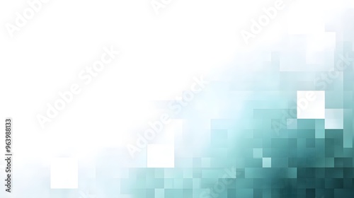 Abstract Teal and White Geometric Background