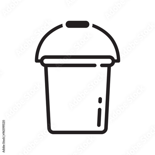 bucket icon design vector template