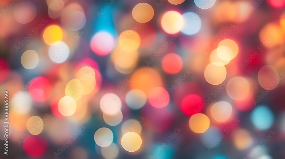 Obraz premium Colorful Bokeh Lights Background Texture