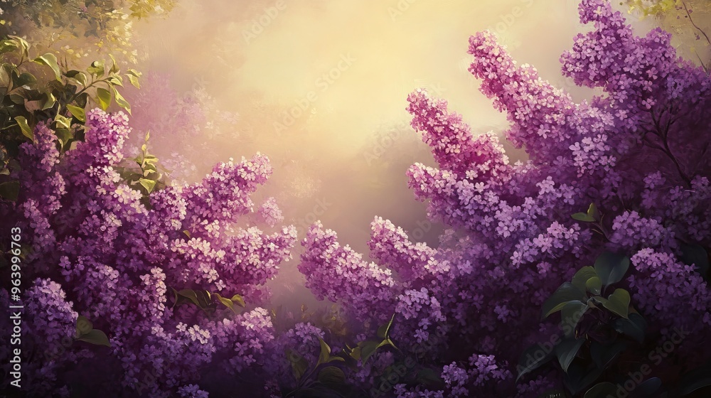 Lilacs bloom in springtime Lilacs bloom in springtime