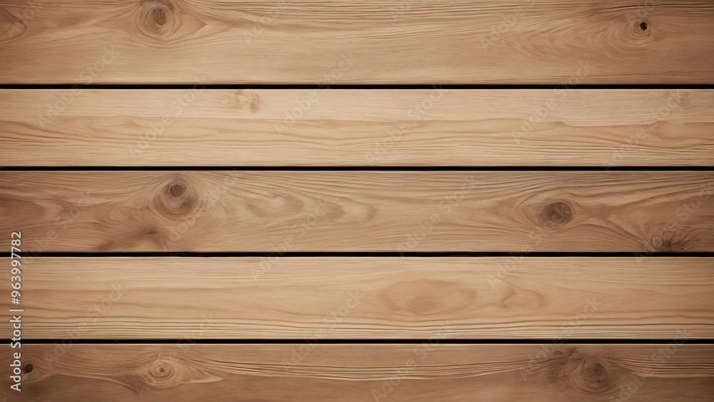 Fototapeta premium Abstract wooden background texture of light brown wood planks, A close up of a blank wooden picture 