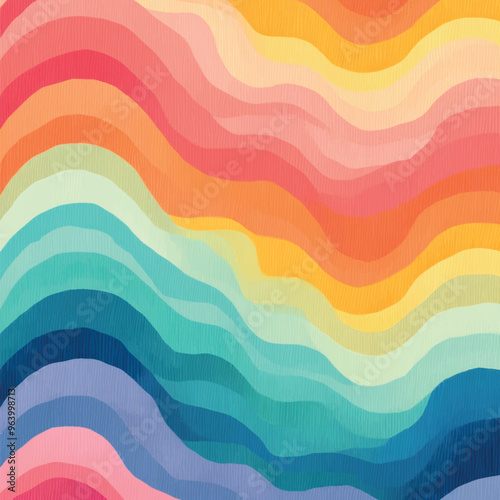 Colorful abstract wave pattern