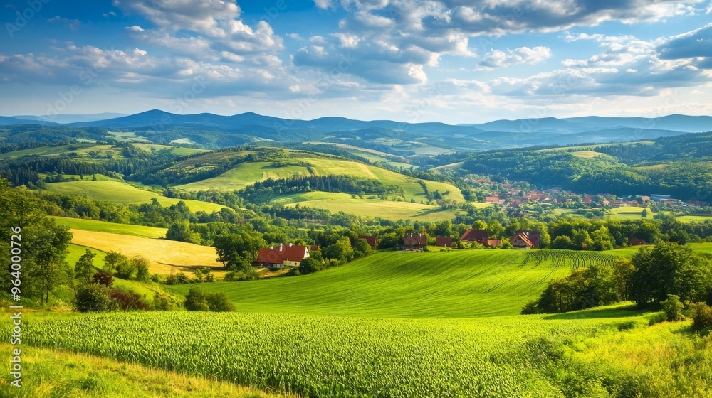 Czech countryside, sunny Czech countryside, sunny