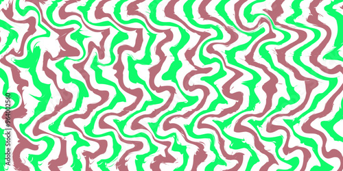 Green and Brown Wavy Lines Optical Illusion Background